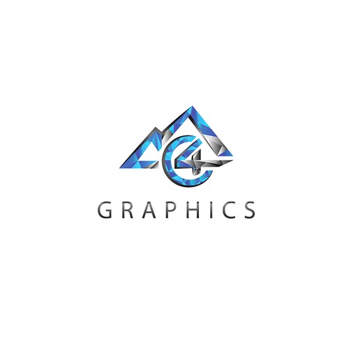 Geometric, modern, inspiring, powerful logo for my graphic design company C4 Graphics located in Colorado Réalisé par totovas