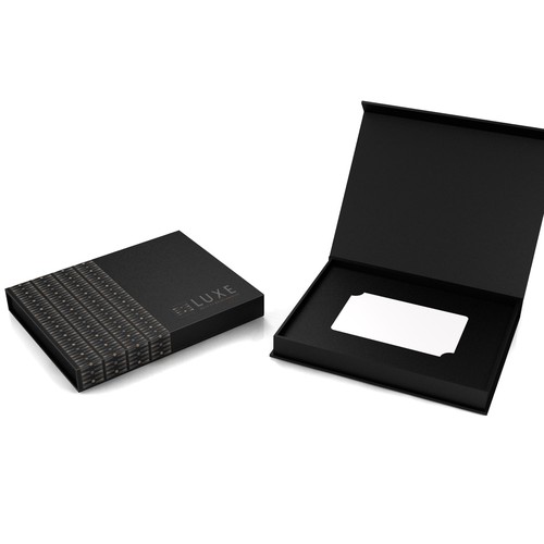 Design a box for all LUXE members cards. This card is recieved and used by all Luxe members. Design by buds78