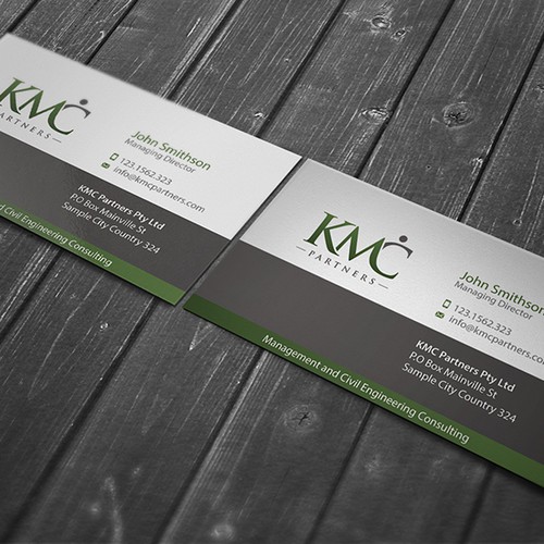 KMC Partners Business Card Design Design réalisé par conceptu