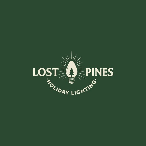 Vintage Christmas Light Installation Business Brand Design Design by y u b l i t z
