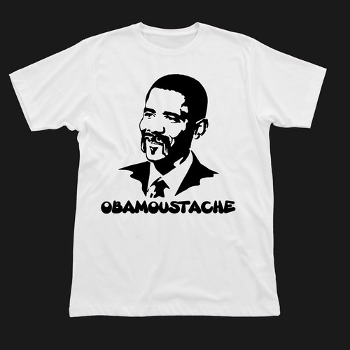 t-shirt design for Obamohawk, Obamullet, Frobama and NachObama Diseño de chetslaterdesign