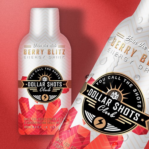 Design di Create an eye-catching energy shot drink bottle design for the relaunch our eCommerce Supplement Shot Co.!! di BRAVO-designs