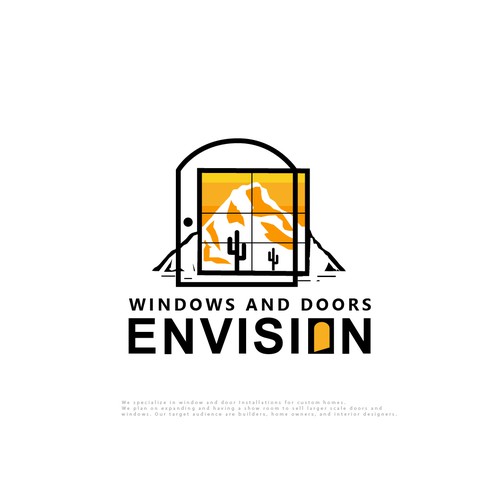 Design a modern eye-catching logo Window/Door company. Lets go! Design by designedbyjeriz▲