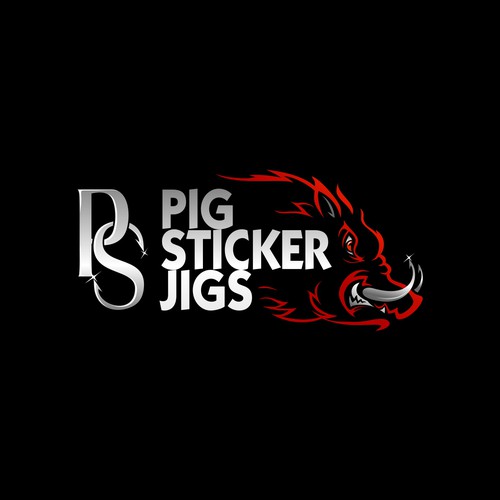 Pig Sticker Jigs/ Fishing Hooks for the Serious Angler. Design by brint'X