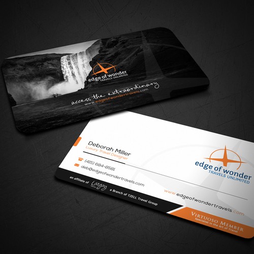 Create a card that exudes the awesomeness of luxury adventure travel Design by arjay_gfxdesigns