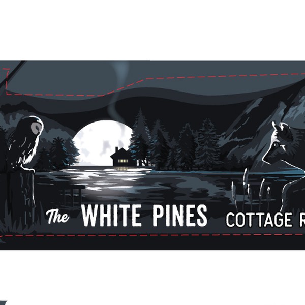 Truck wrap for The White Pines cottage resort