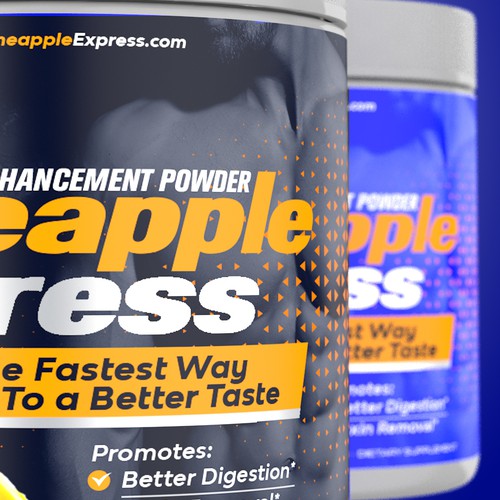 Label Design Pineapple express, A mens sexual supplement Design by rali_