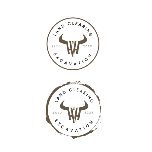 LOGO AND LETTER HEAD FOR H&H LAND CLEARING AND EXEXCAVATION Design réalisé par Good Lady2