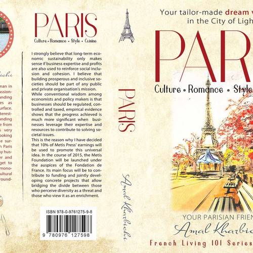 Design the cover of the next best-seller about Paris (France) Design by LilaM