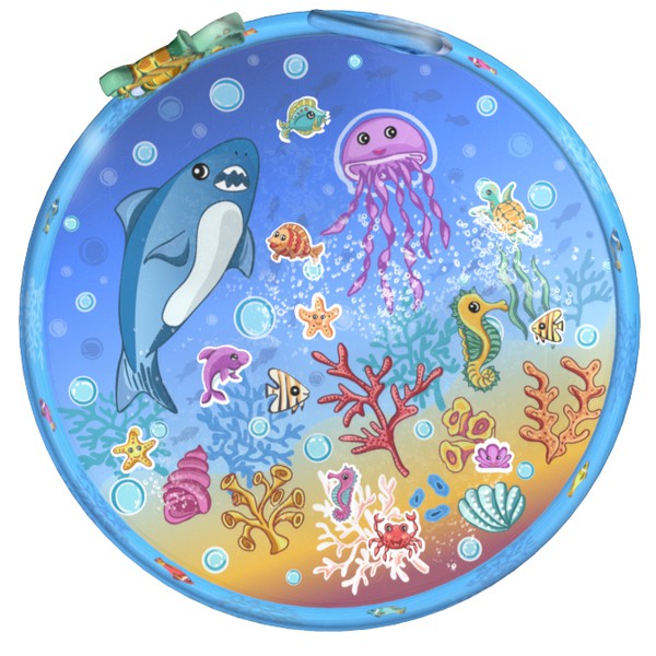 Design for baby water play mat