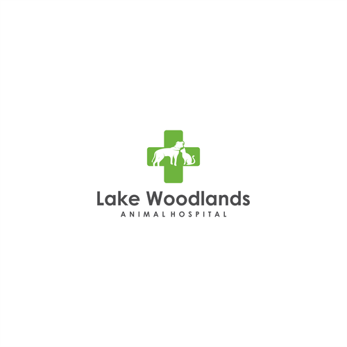 Veterinary logo design for a small animal hospital located next to a lake! Design by amarta_art®