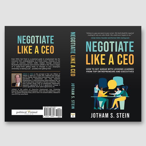 Book Cover for "Negotiate Like a CEO" Design by DZINEstudio™