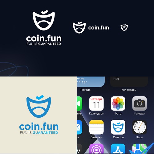 Coin.fun – Crypto Casino/Gambling Logo Design by SmpleDesign