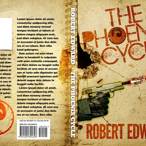 Create a gripping book cover that doesn't let go! Design by Ed Davad