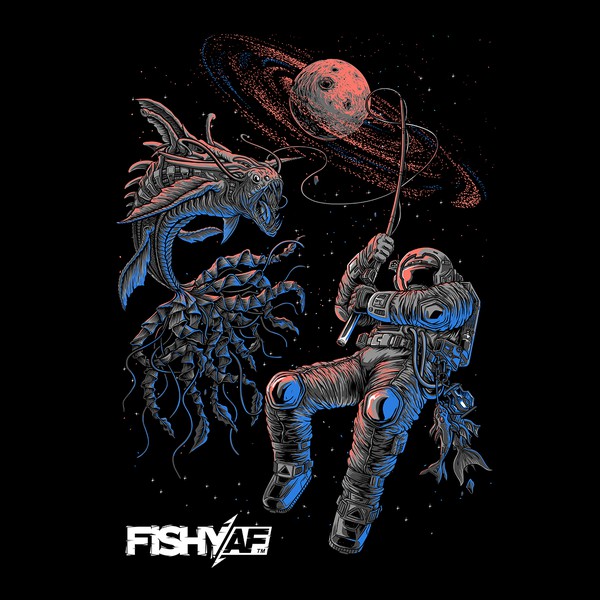 make astro fishing on the space