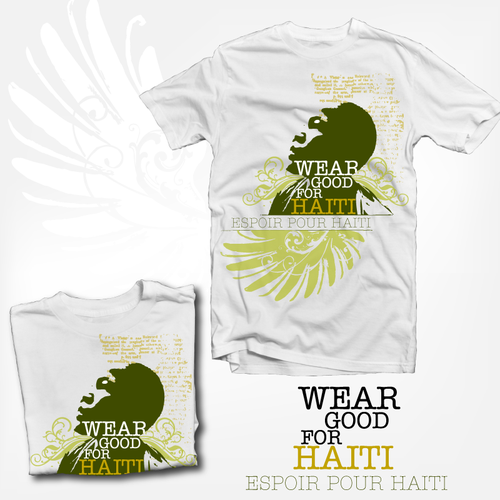 Wear Good for Haiti Tshirt Contest: 4x $300 & Yudu Screenprinter Ontwerp door LoucidCo
