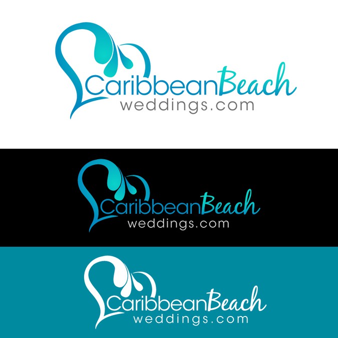 Logo For Informational Caribbean Beach Wedding Site Logo