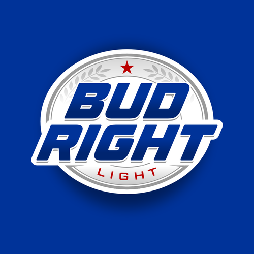 Bud Right.  The great new American Beer for good ol' fashioned American beer drinkers. Design by Voos Studio