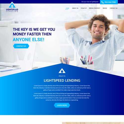 Web page design contest entry by Right Way