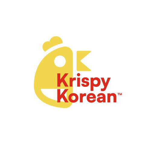 Yellow and Red Korean Fried Chicken Design by SORG® / Serch Orozco