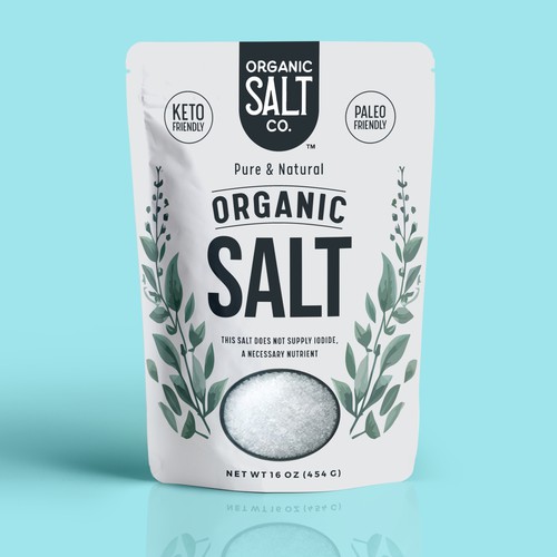 Stand-Up Pouch (Branded Salt Design) Design by GenScythe