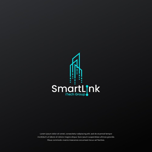 Modern logo for IT company based in New York Design by Rozzium