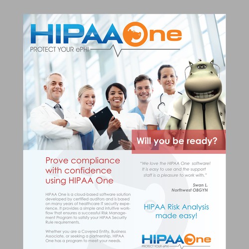 Produce replica of HIPAA One brochure Design by Brand War