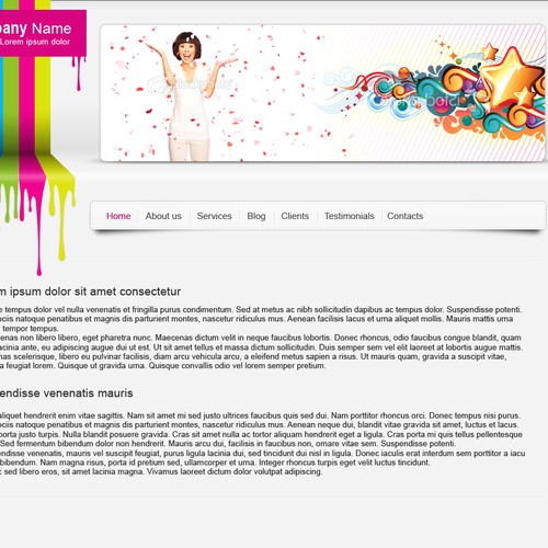 1-3 Page Website Template Design von kpp0209