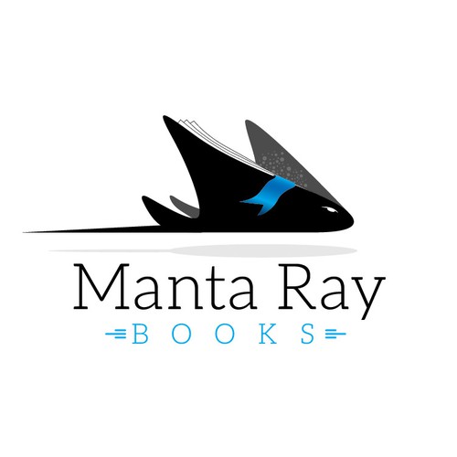 Create a nationally seen logo for Manta Ray Books Diseño de Javier Vallecillo