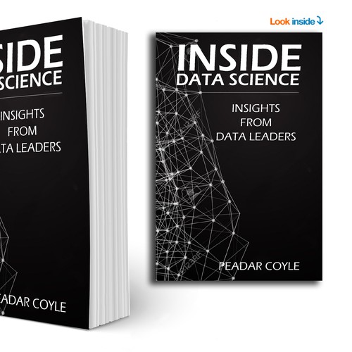 Design a cool, trendy ebook cover for 'Inside Data Science'. Design by Merc Studio