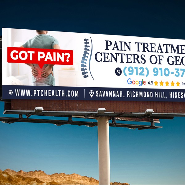 Billboard for Pain Treatment Centers of Georgia