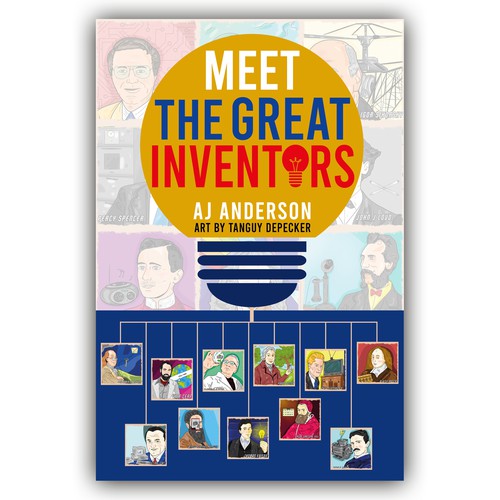 Young Adults Book Cover "Meet The Great Inventors" Design by Cover_Design_Expert