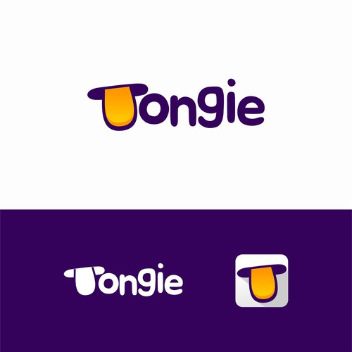 Design di Design Tongie's brand which is an A.I. boosted, language teaching mobile app di Logood.id