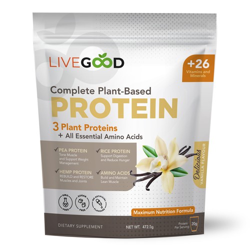 ***GUARANTEED PRIZE*** - LABEL DESIGN for Protein Powder -*****NEW***** Design by ag16