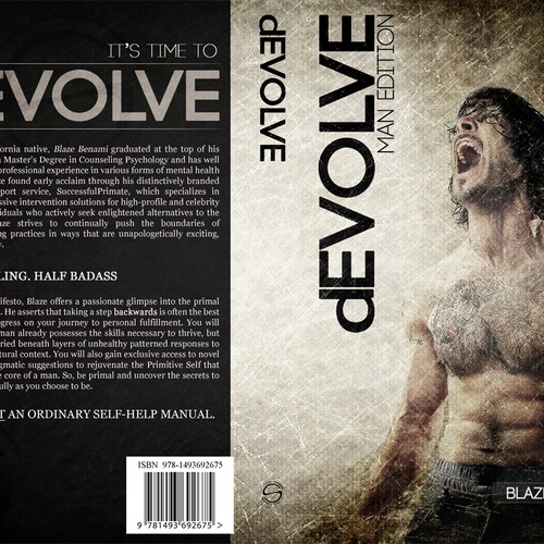 Book Cover Needed!!! Edgy, Masculine, Modern and Minimalistic for progressive self-help book for men Design by SilentRevolt