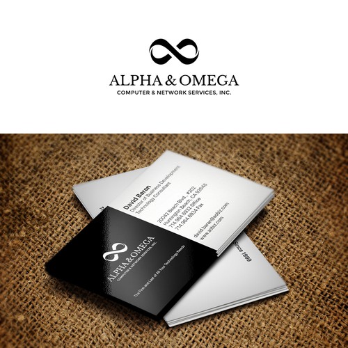 Create a corp brand for alpha omega to support