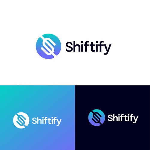 Minimalist and modern logo design for modern work shift management application Design by Dreamdesign007