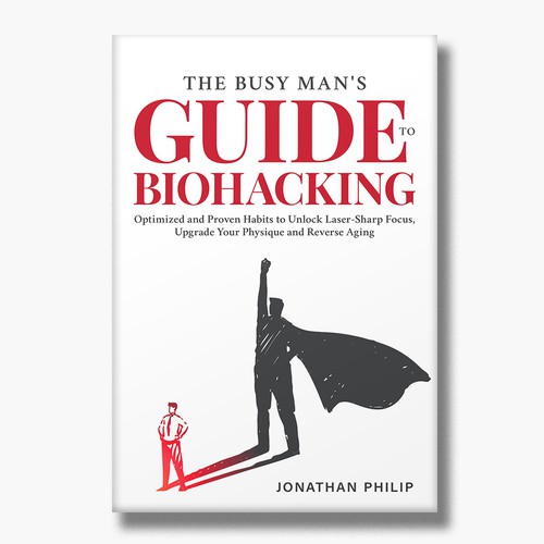 Exciting and unique book cover for mind, body, spirit and health optimization that appeals to men Design by O'idea