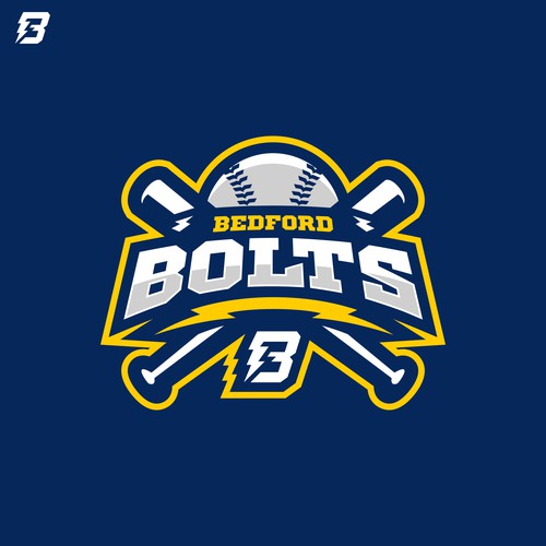 Team logo for the Bedford Bolts girls softball team Design by Karisdesigns