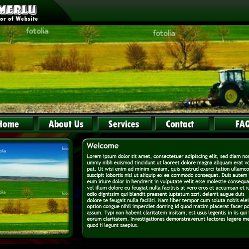 1-3 Page Website Template Design von jimerlu