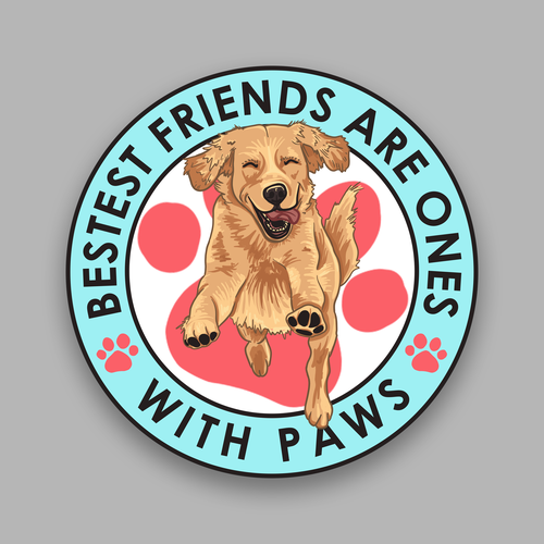 Design an amazing sticker for passionate dog owners and dog lovers Design by Maarhurr