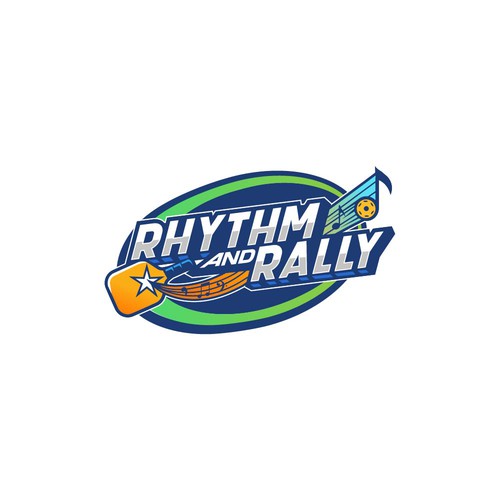 Music Meets Pickleball! Cool, musical logo for sports facility Design by bondeng17