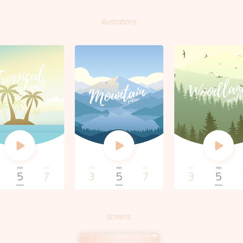 Proposta di design per un contest della categoria Design di app realizzata da Igor Vensko