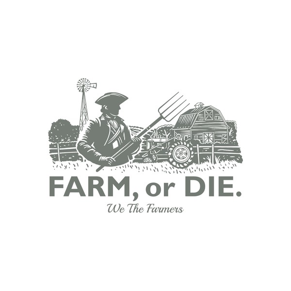 Design a Graphic Emblem for an American Farm Brand