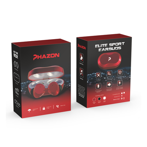 Wireless earbuds packaging box sleeve design Design por Reynaldo TahanZero