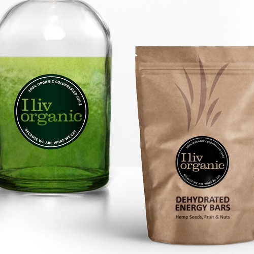 Modern packaging design concept for a range of organic food products (draft only!!!)***Updated Brief*** Design by twister