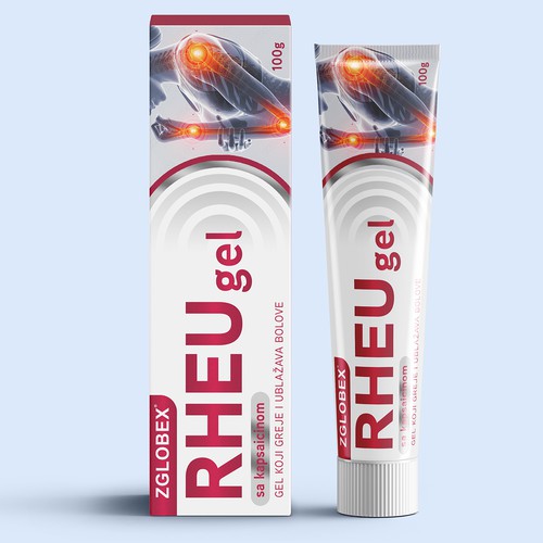Designs | RePACK (Redesign) for Red Gel for Heating of joints and pain ...