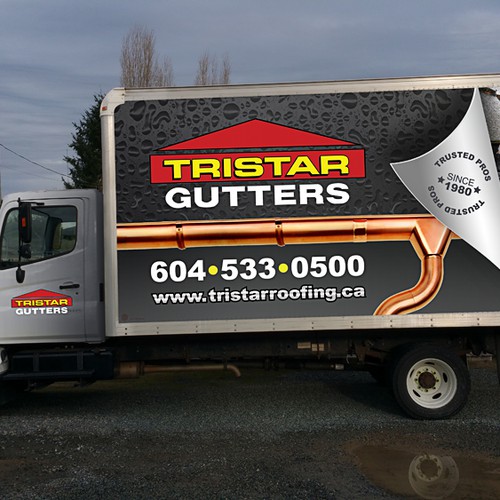 Tristar Gutter truck vehicle wrap (I AM HAVING A PRO INSTALL WRAP) Design von claudyos