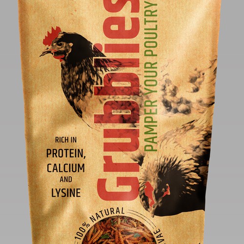 Awesome package needed for pet chicken treats! Design von markomavric