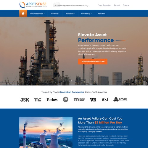 Engaging B2B Website Upgrade for AssetSense Design by MercClass